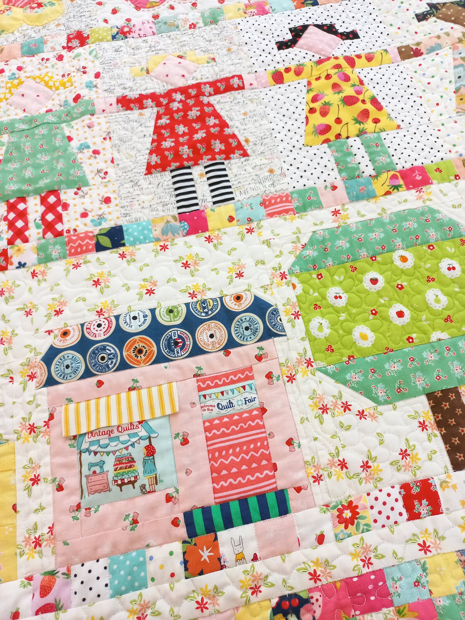 Baby Girl Quilt Flower Handmade Baby Quilt Modern Baby Etsy