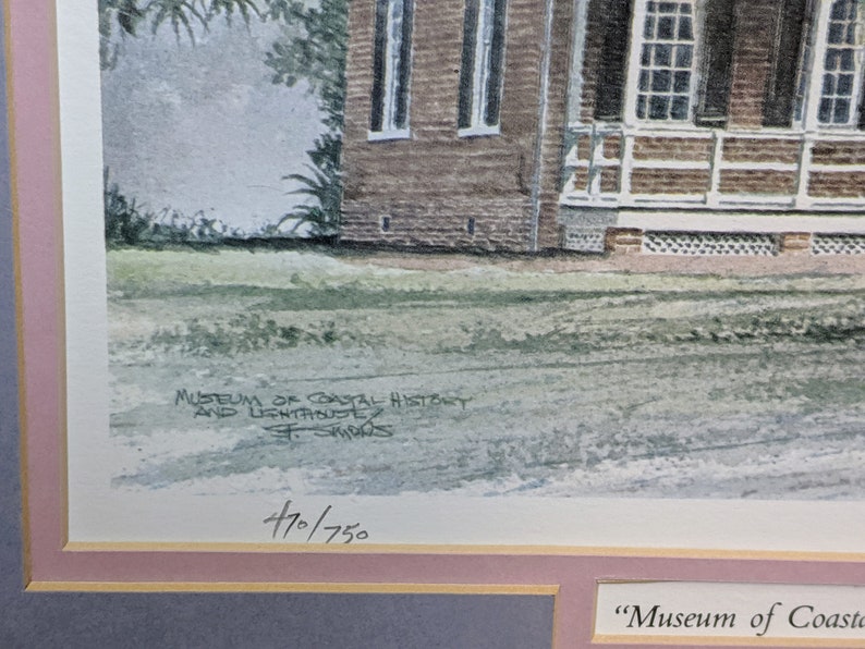 Stan Strickland Limited Edition Lithograph Museum Coastal History /& Lighthouse #470750