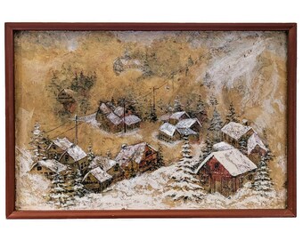 冬の風景画 - Etsy 日本