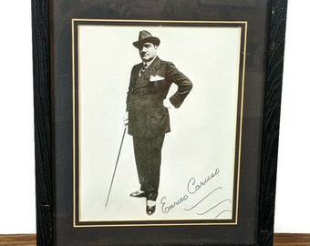Enrico Caruso Vintage Photograph Tenor Opera Singer