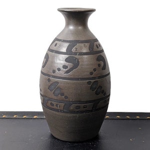 Vintage Studio Pottery Vase Signed JWC