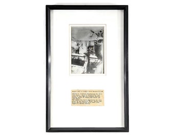 Very RARE Photograph of Charles A Lindbergh Christening 1st Lone Eagle 1927
