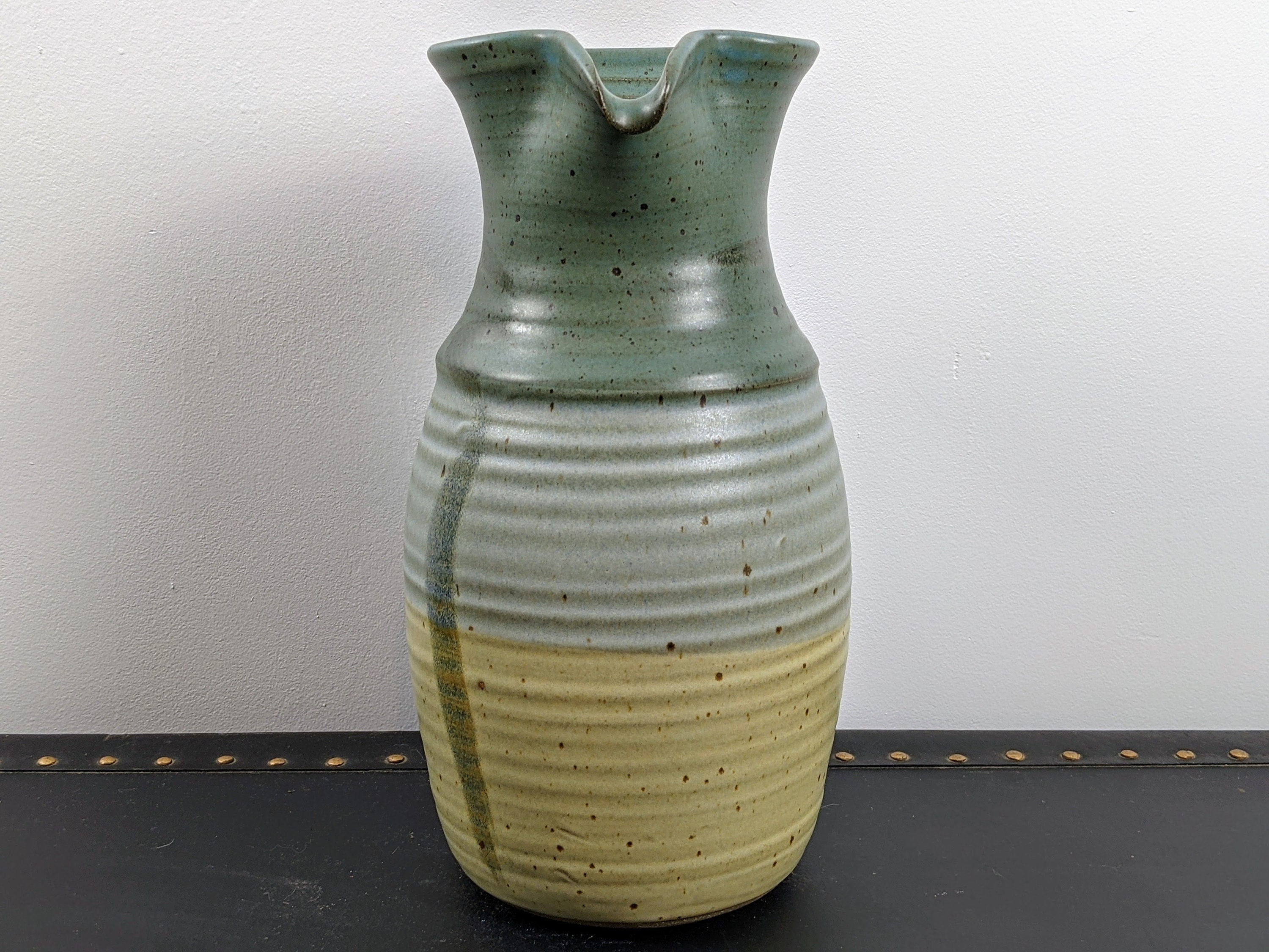 Vintage Stoneware Studio Pottery Vase / Pitcher Signed - Etsy