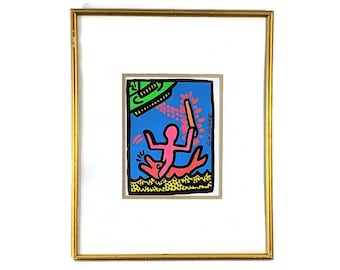 Lithograph Reproduction After Keith Haring Stamped by Keith Haring Estate