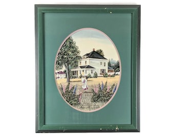 Catherine Karnes Munn Limited Edition Framed Lithograph Print "Jessie Taylor's Garden"