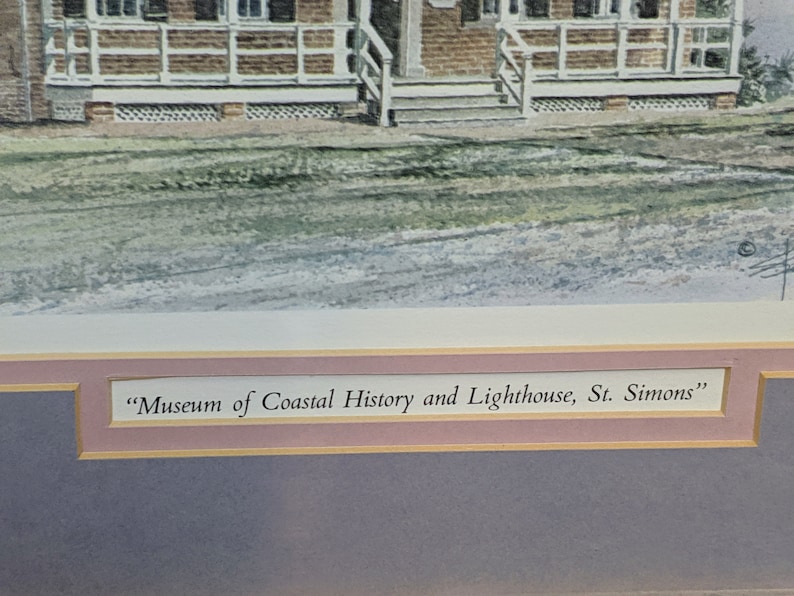 Stan Strickland Limited Edition Lithograph Museum Coastal History /& Lighthouse #470750