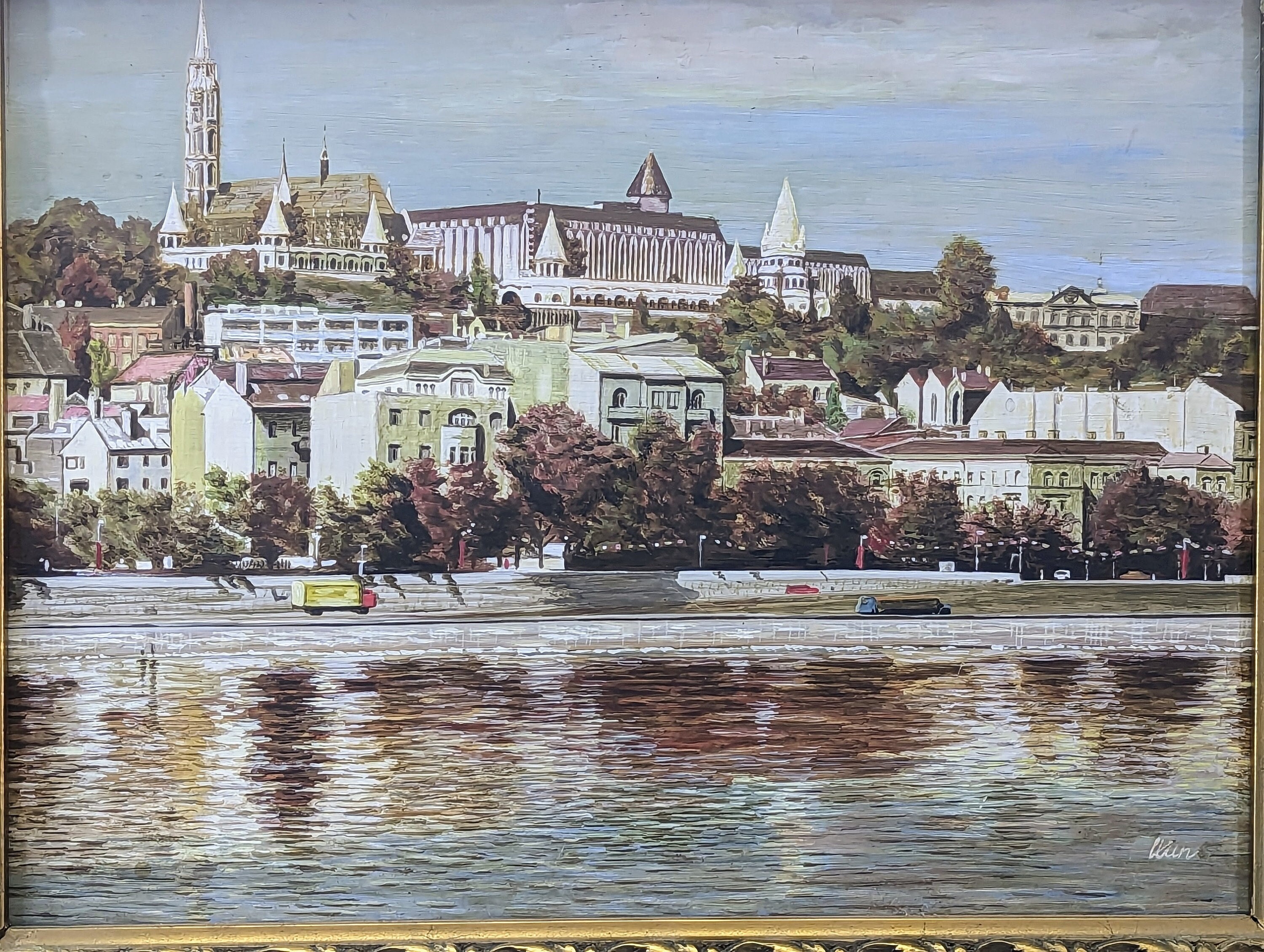 Original Oil Painting of Budapest Cityscape - Etsy