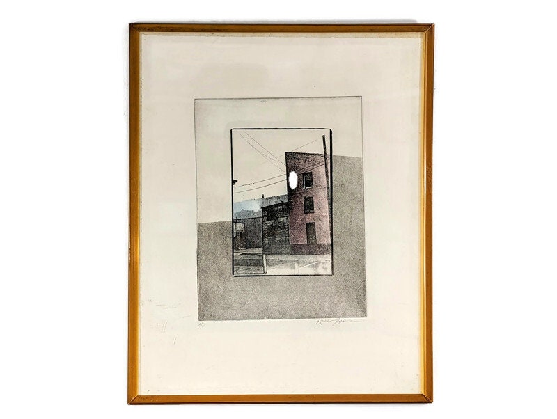 Karen Brown Black and White Fine Art Photograph of a Building Signed