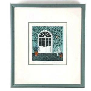 Kathy Mitcham Limited Edition Etching in Professional Frame 68/200
