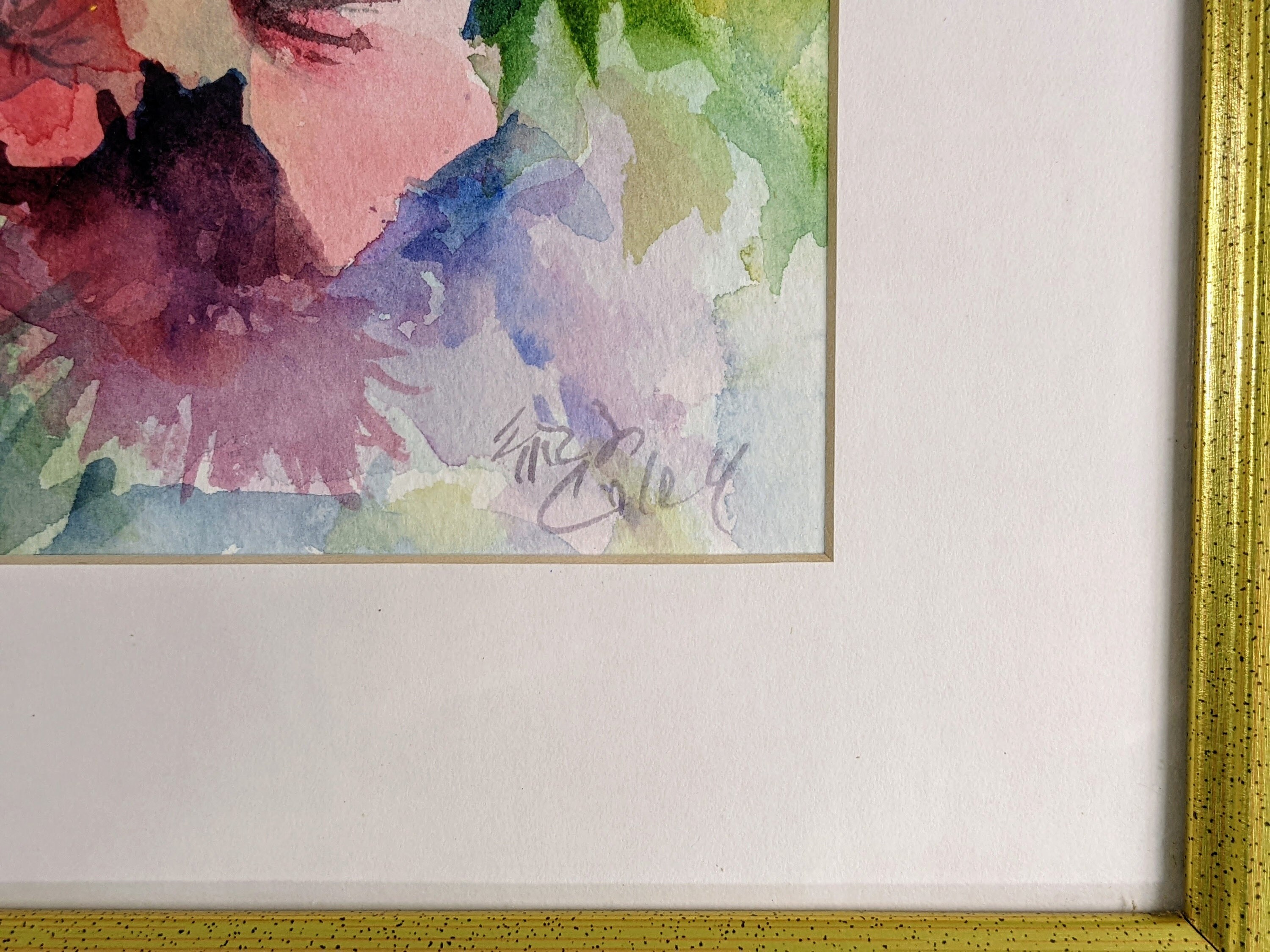 Noriko Coley Original Watercolor Painting of Flowers Etsy