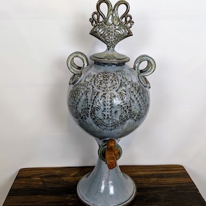 1970&#39;s Heiko Boer Monumental Studio Pottery Bacchus Vessel Netherlands