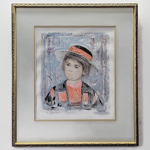 Edna Hibel Limited Edition Lithograph Signed & Numbered in Pencil