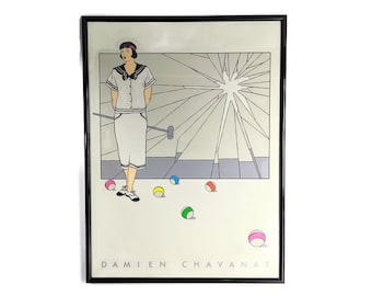 Damien Chavanat Framed Screen Print French Art Deco Illustration