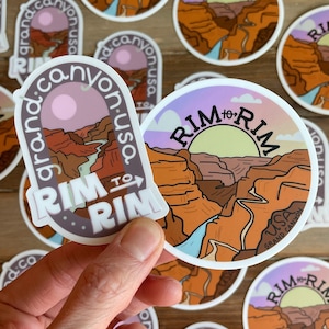 Grand Canyon Rim-to-Rim Sticker / Grand Canyon Sticker / R2R