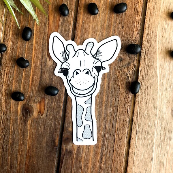 Giraffe Sticker / Giraffe Calf / Vinyl Sticker / Laptop Sticker
