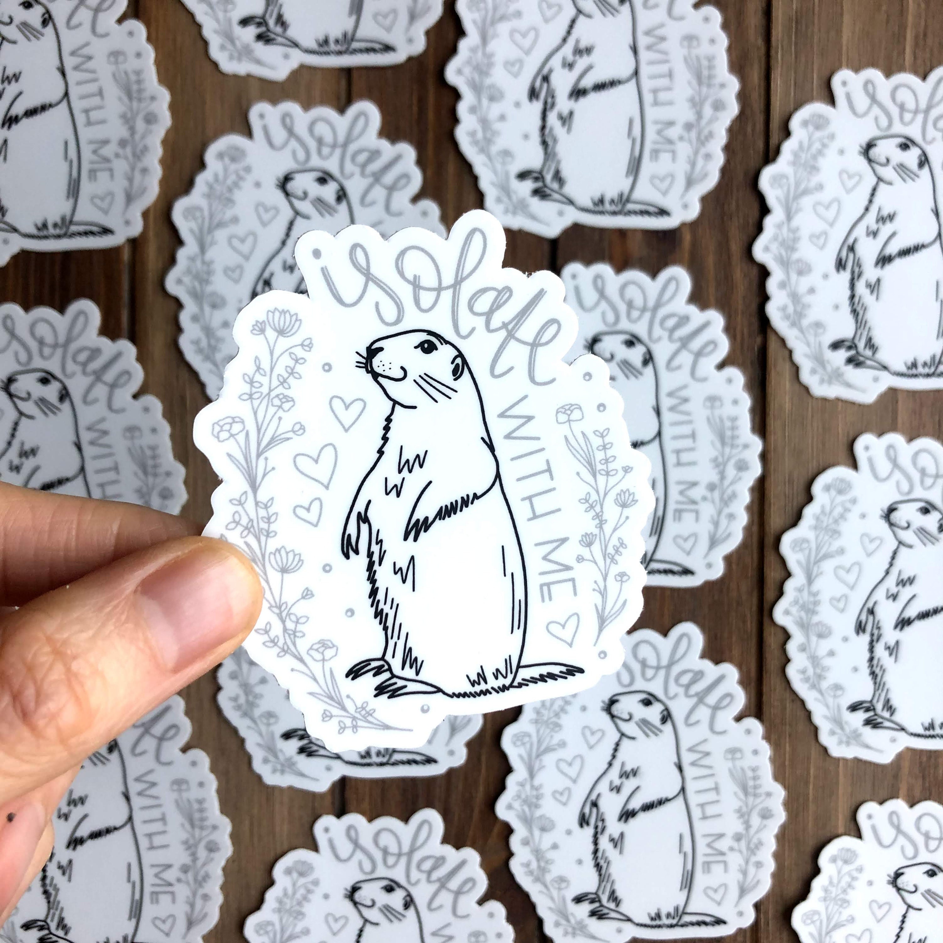 Isolate Me Stickers Prairie Dog Sticker: Inspirational Quote Vinyl Decal - Etsy