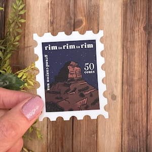 Grand Canyon Rim-to-Rim-to-Rim Sticker / Grand Canyon Sticker / R2R2R