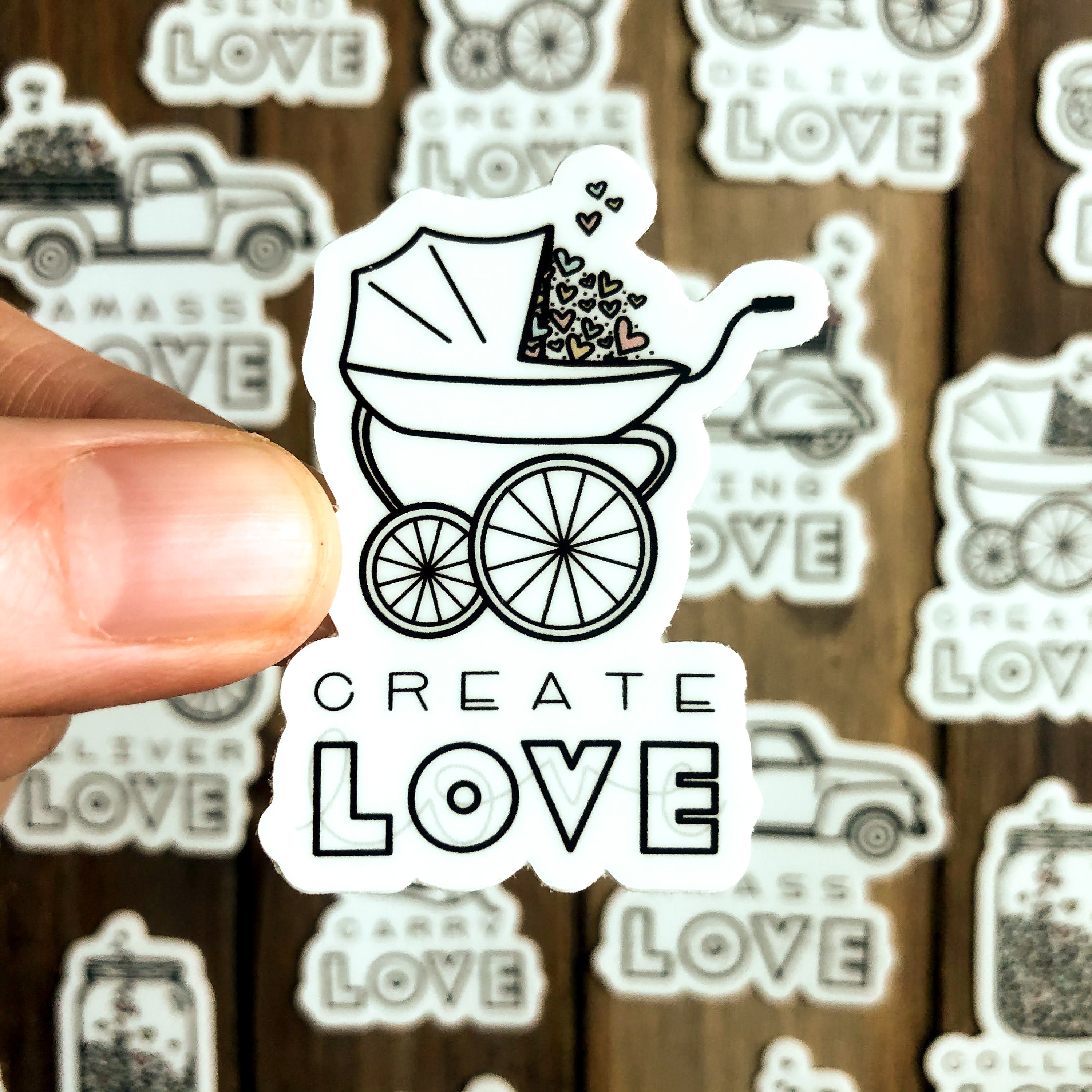 Spread Love Sticker Series / Mini Vinyl Stickers / Laptop | Etsy