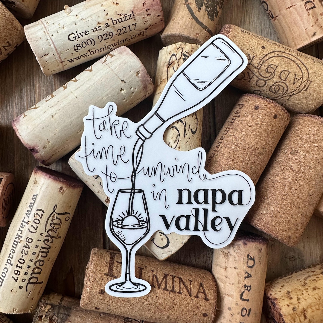 Local Wine Sticker Napa Valley Sticker / Wine Region / Winery - Etsy