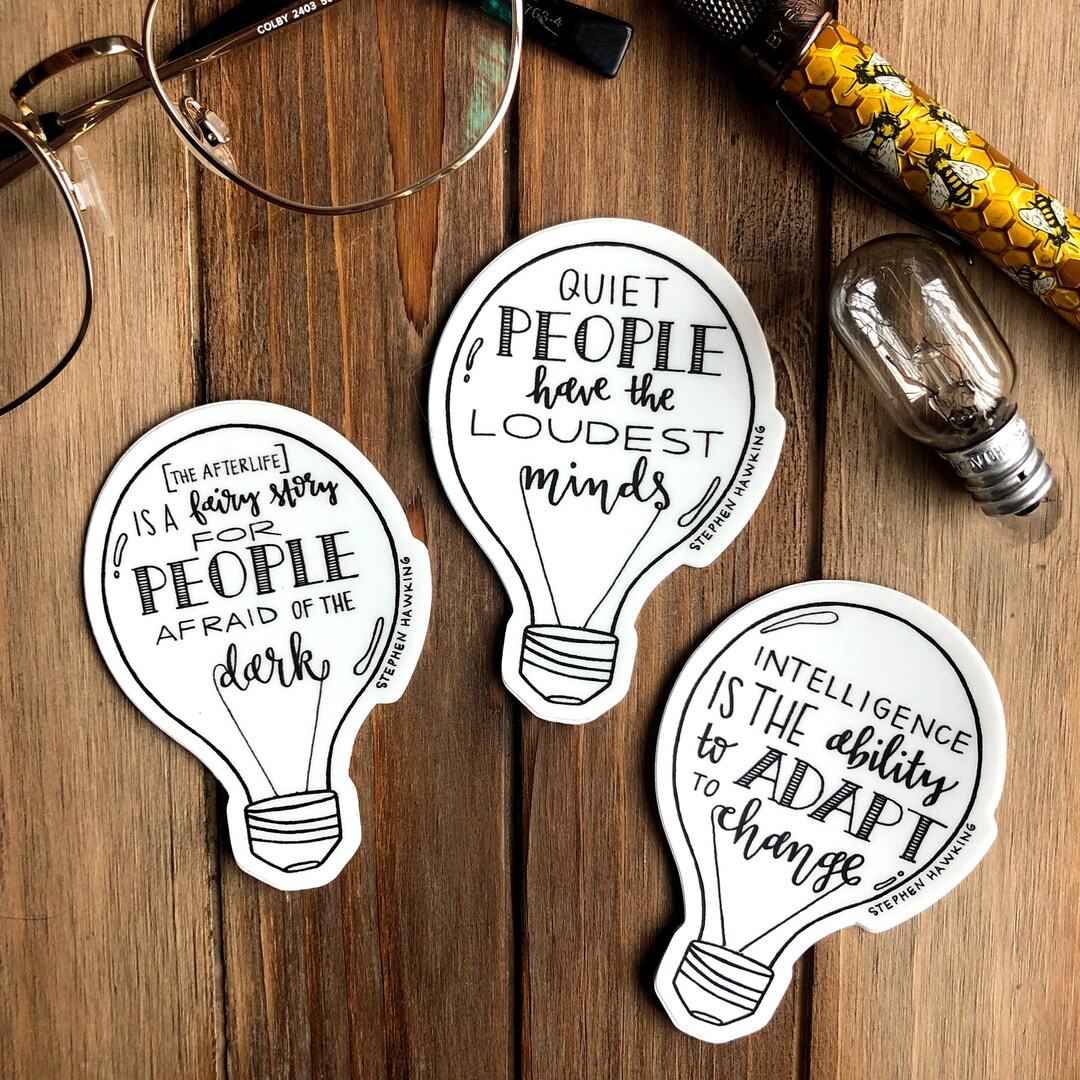 Stephen Hawking Quote Vinyl Sticker, Inspirational Decal - Etsy