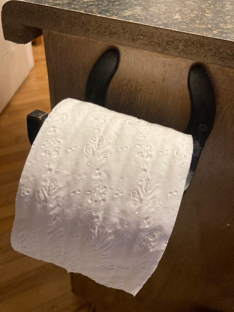 Horseshoe Towel/toilet Paper Holder Etsy