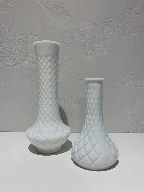 Home & Living Vases Set of 2 Randall Milk Glass Bud Vase Vintage Milk