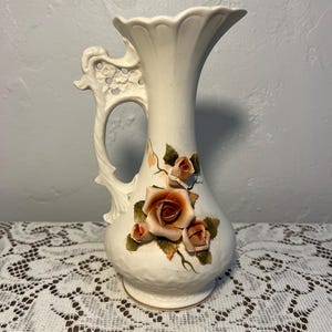 Pichet/vase floral Lefton vintage