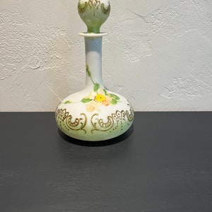 Antique Hand Painted Decanter