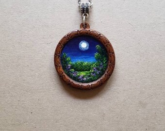 Wearable Art Circular Pendant