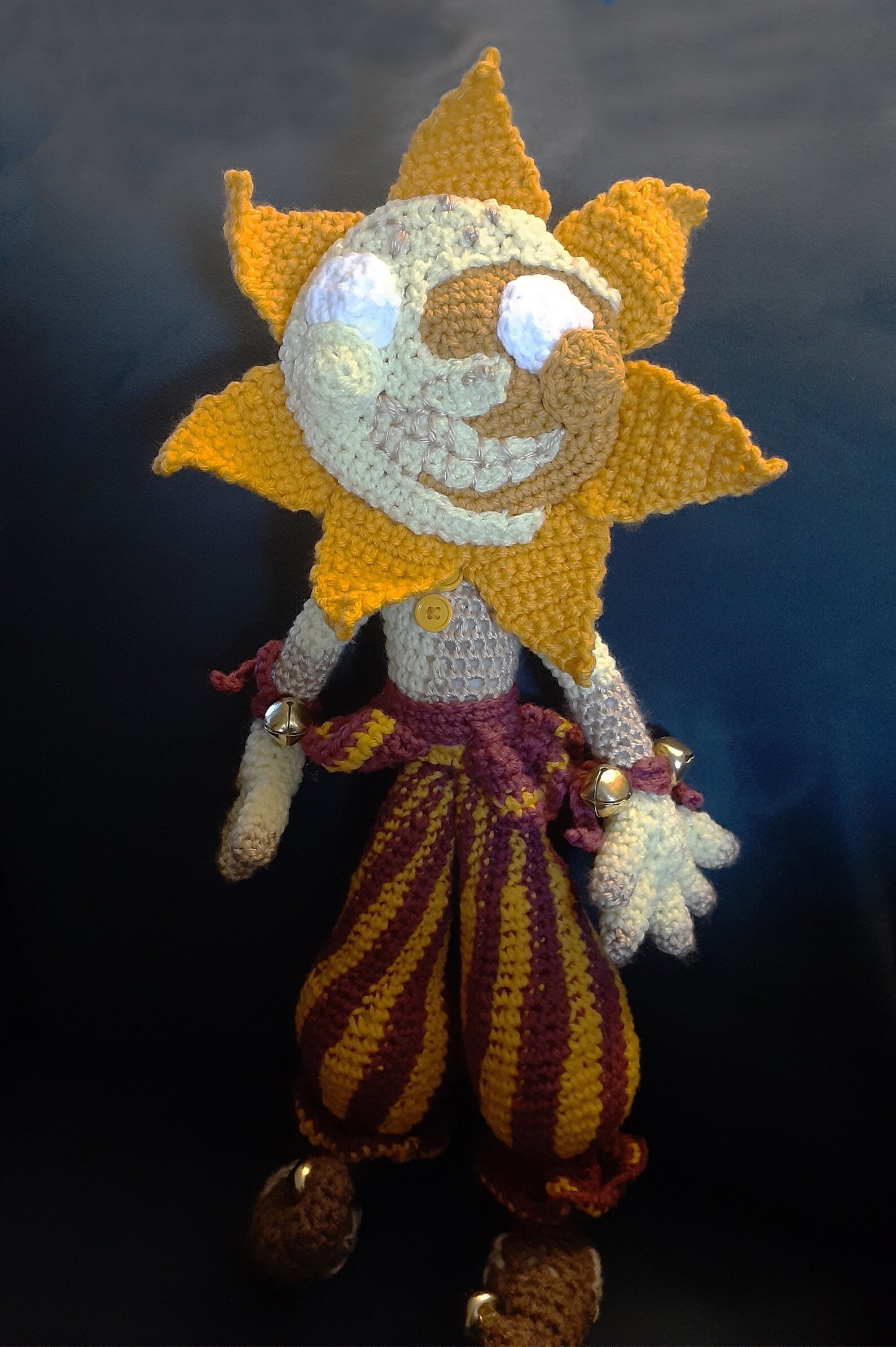 FNAF Inspired Sun and Moon Crochet Plush Etsy UK