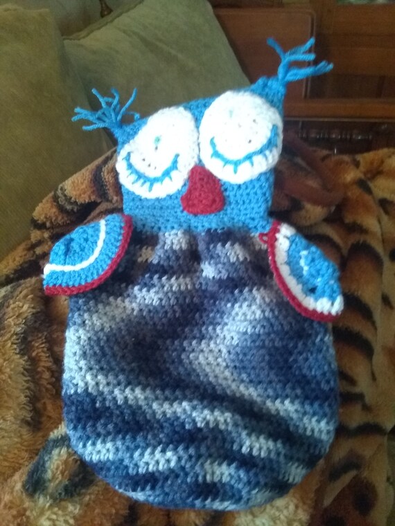 owl plastic bag holder