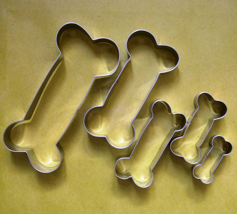 5 Size Dog Bone Cookie Cutter Fondant Biscuit Baking Mold Set Etsy