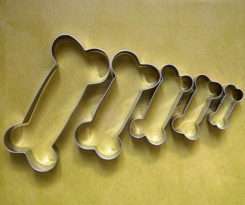 5 Size Dog Bone Cookie Cutter Fondant Biscuit Baking Mold Set Etsy
