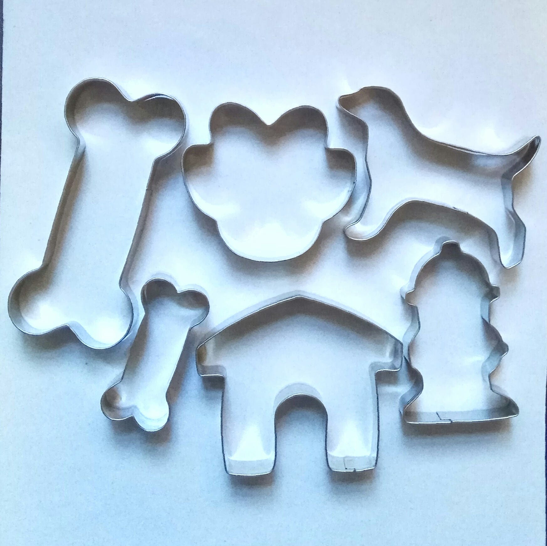 6 Pcs Dog Theme Cookie Cutter Set Paw Kennel Dog Bone Fire Etsy Australia