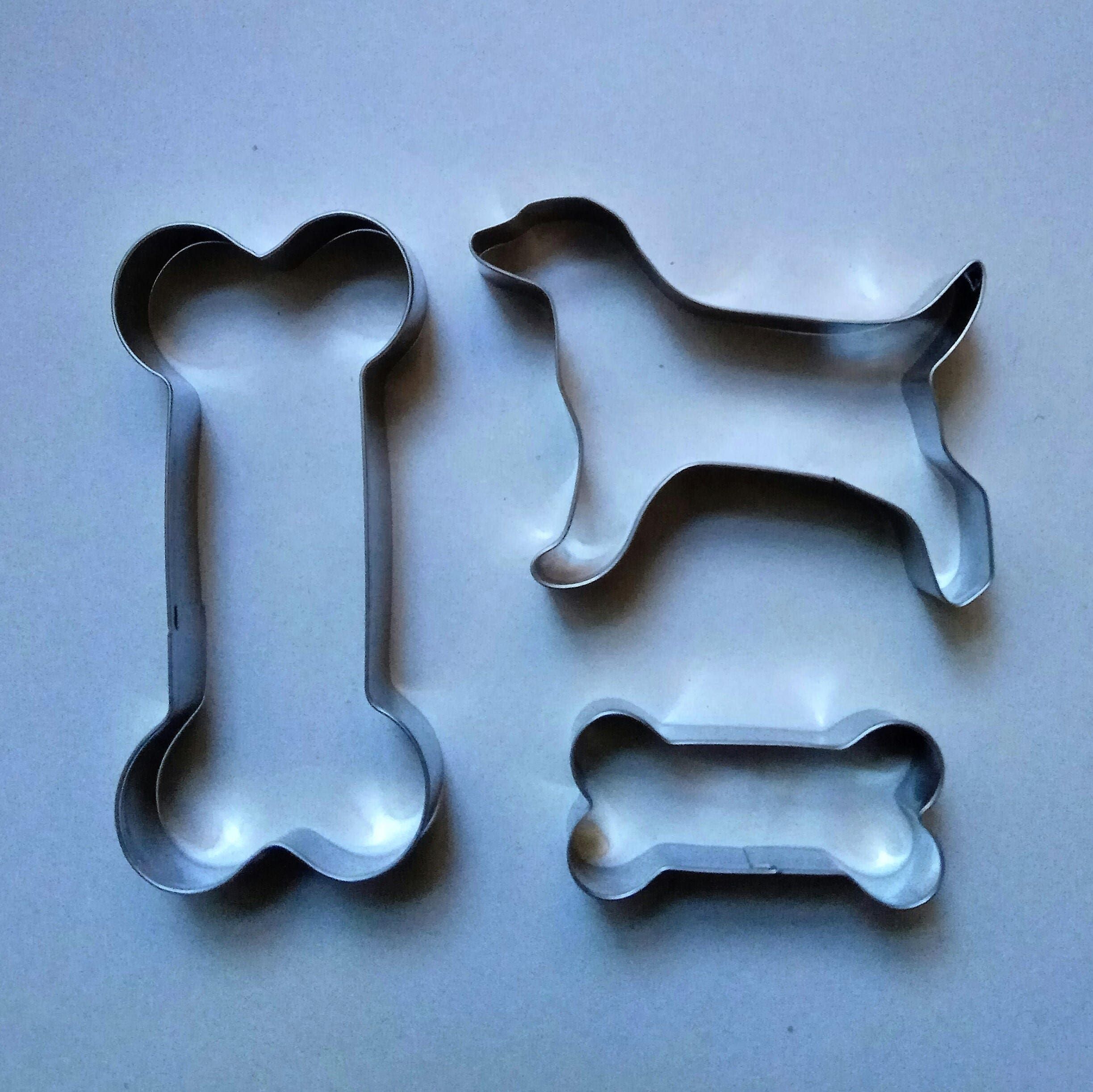 2 size Dog Bone & Dog Cookie Cutter Fondant Pastry Biscuit Etsy