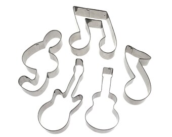 Ensemble d'emporte-pièces pour guitare Music Notes