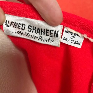 Vintage Alfred Shaheen 60s Maxi Dress Alfred Shaheen Vintage Shaheen 1960s designer dress image 3