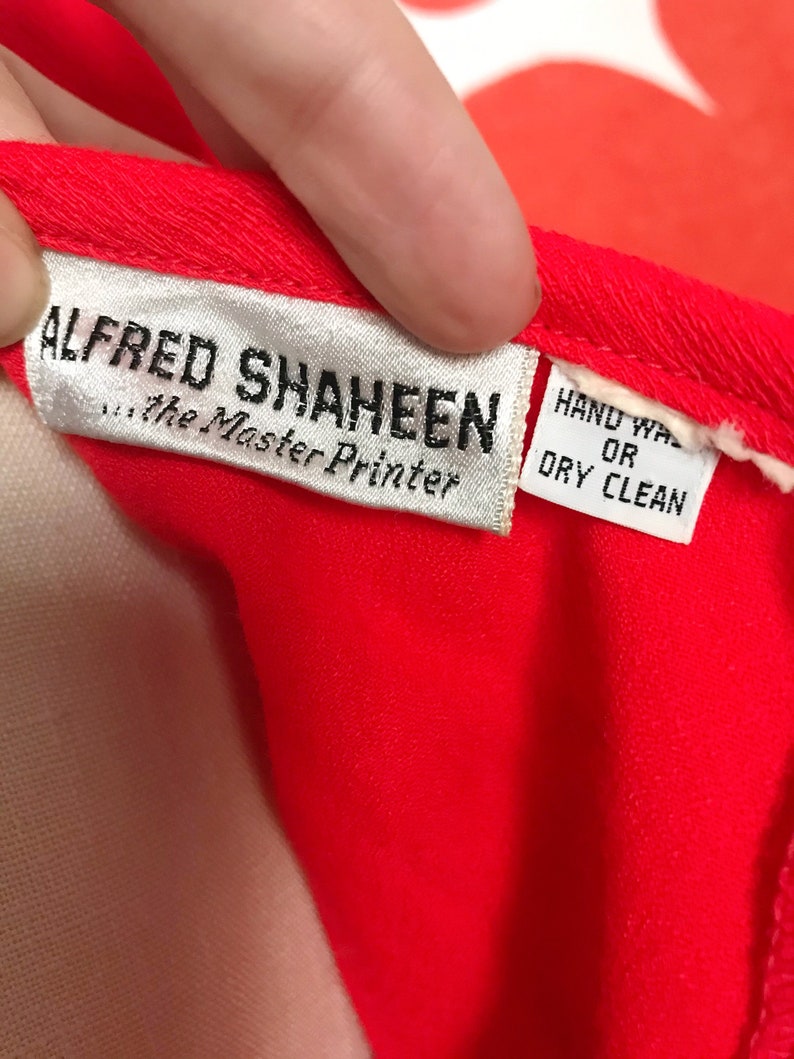 Vintage Alfred Shaheen 60s Maxi Dress Alfred Shaheen Vintage Shaheen 1960s designer dress image 3