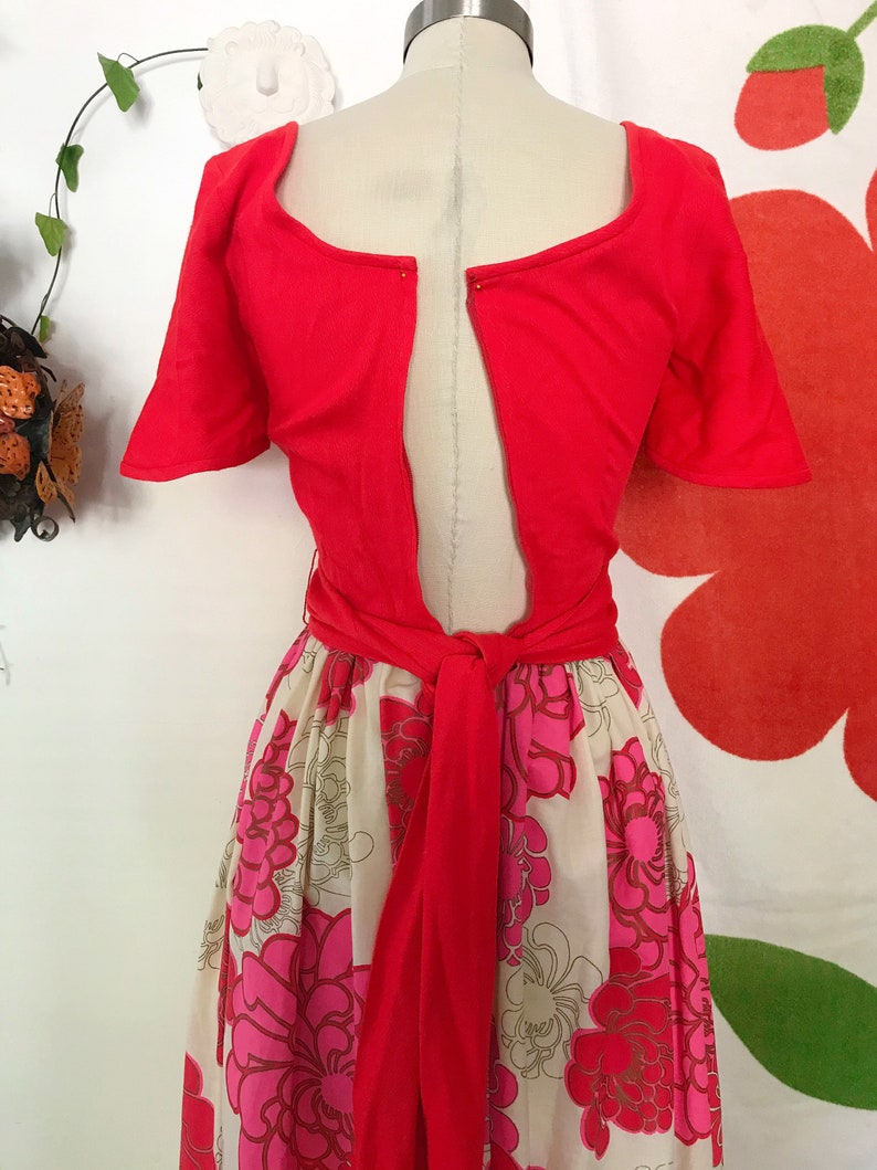 Vintage Alfred Shaheen 60s Maxi Dress Alfred Shaheen Vintage Shaheen 1960s designer dress image 9