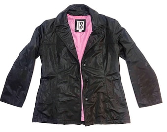 pink lined jacket