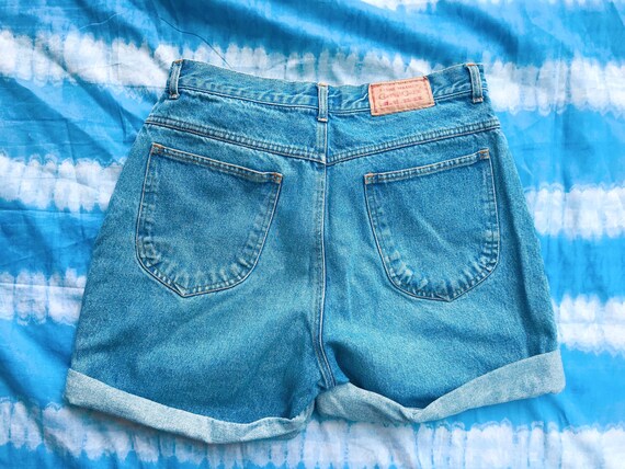 90s Vintage High Waisted Denim Shorts - Vintage D… - image 3