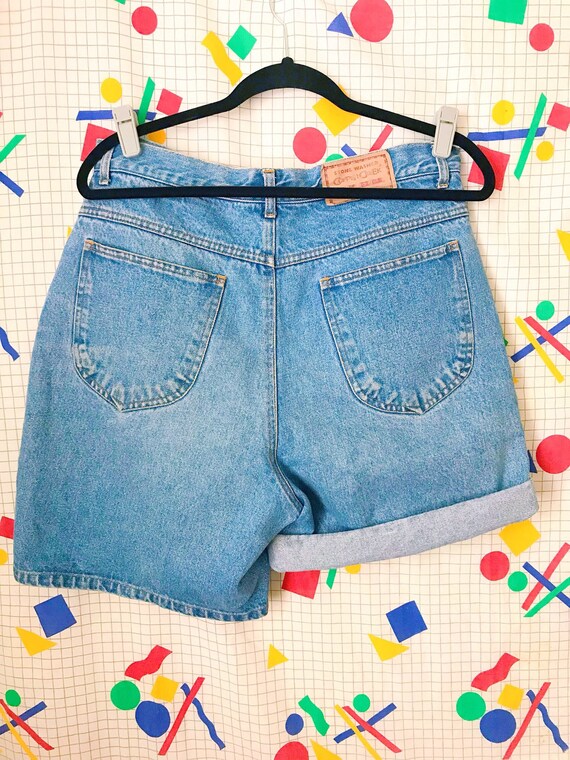 90s Vintage High Waisted Denim Shorts - Vintage D… - image 5