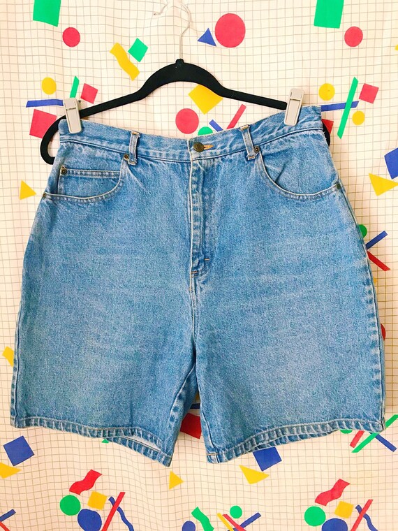 90s Vintage High Waisted Denim Shorts - Vintage D… - image 2