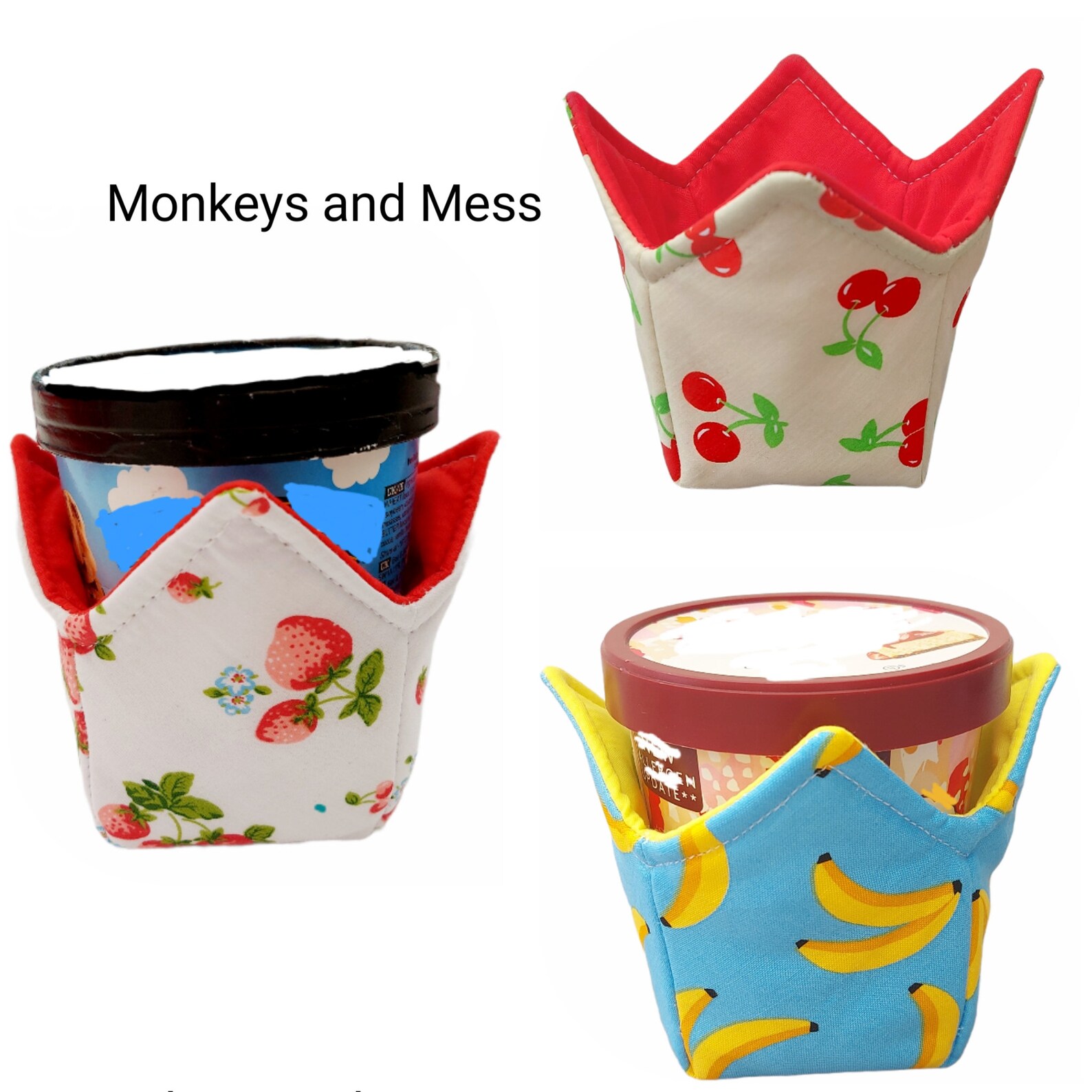 ICE CREAM COZY Ice Cream Tub Holder Personalised Ice Cream Etsy UK