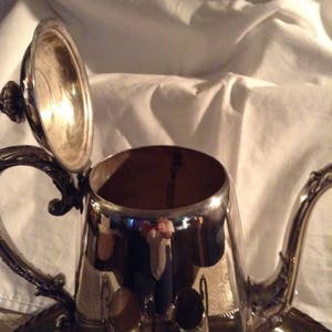 Wm. Rogers Silver Tea Set (Pitcher/Creamer/Sugar/Tray)