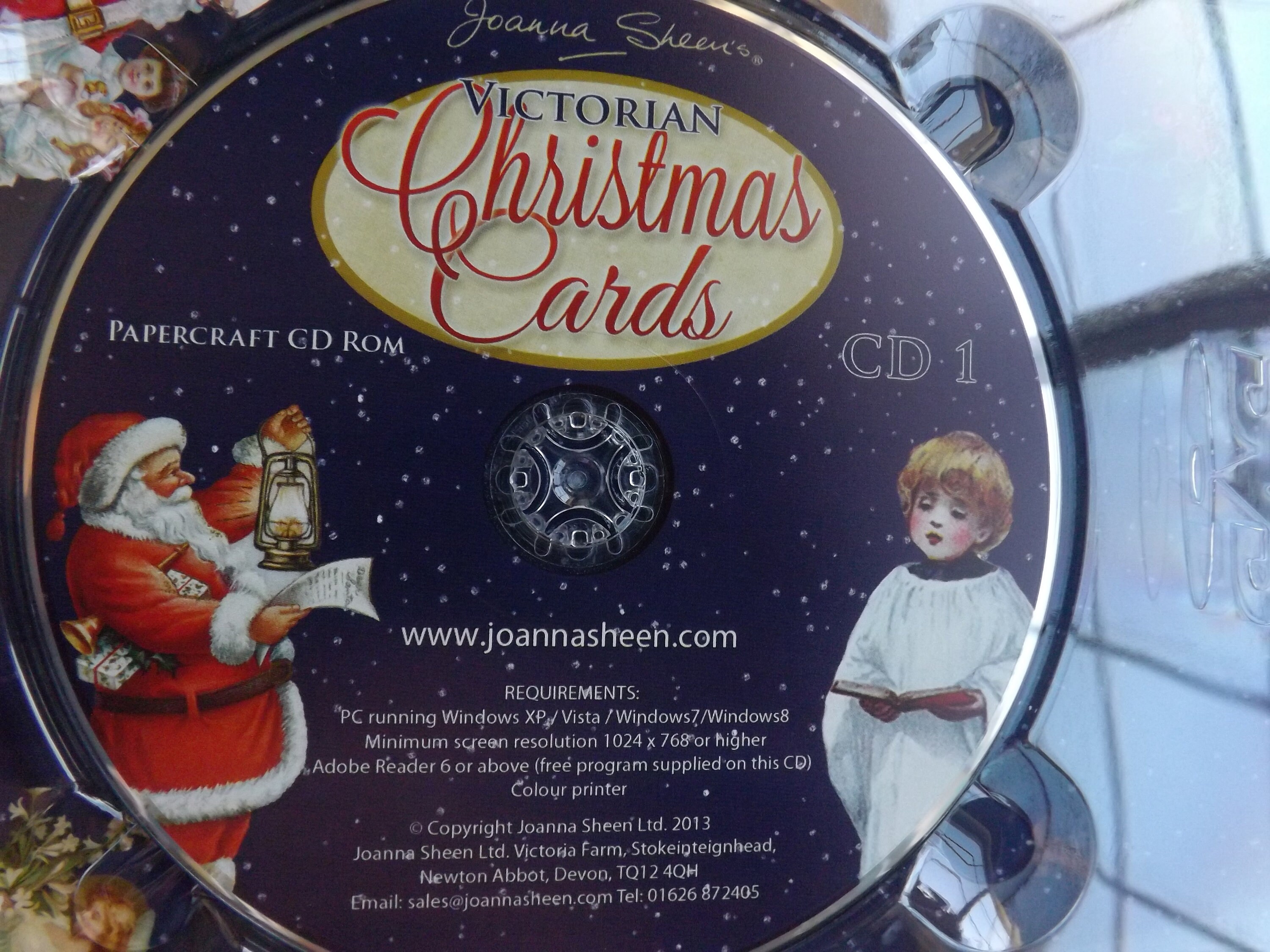 Victoriaanse KERSTkaarten Triple CDROMkaart maken Etsy Nederland