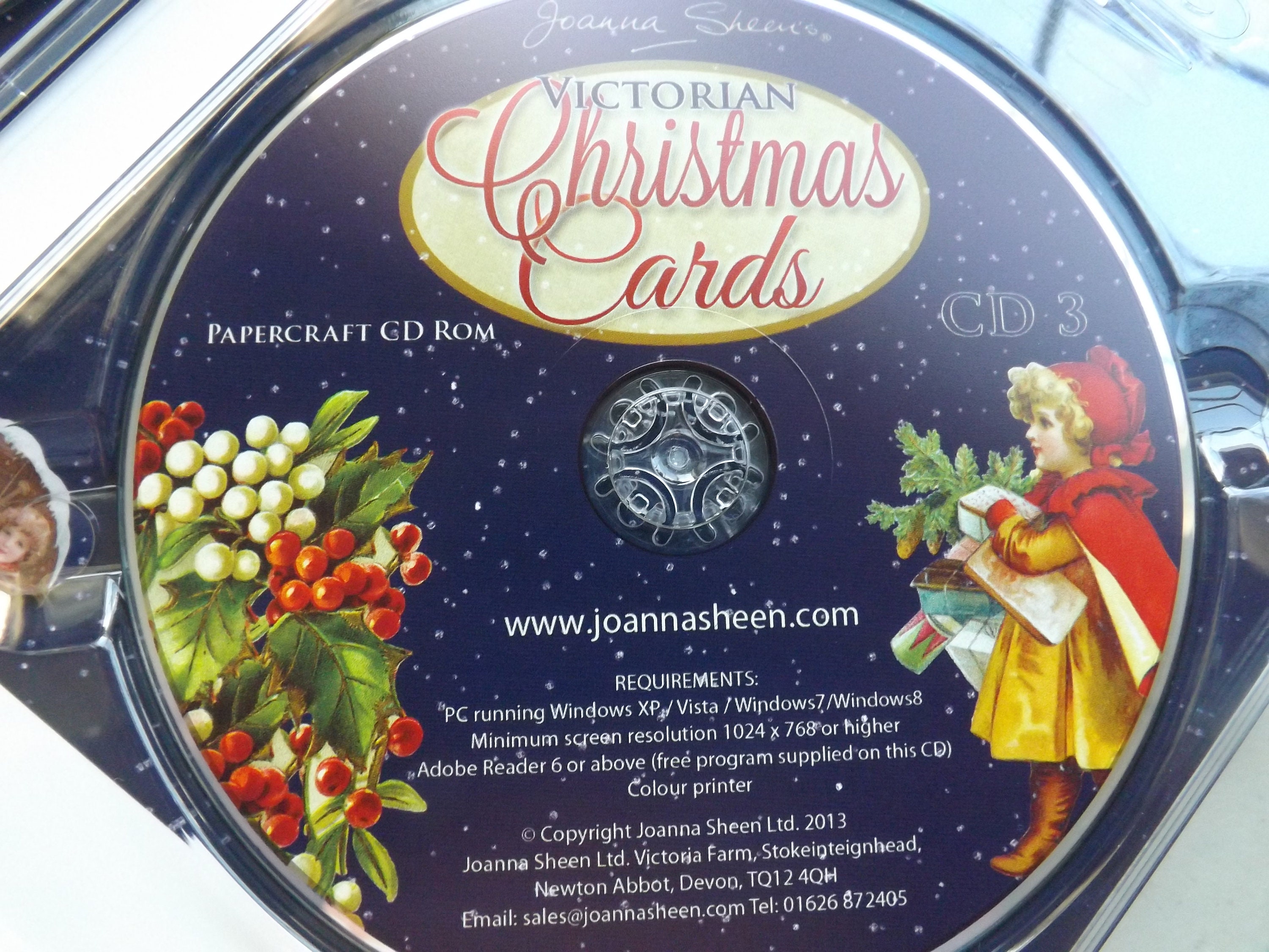 Victoriaanse KERSTkaarten Triple CDROMkaart maken Etsy Nederland