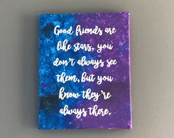 Canvas Painting - 11”x14” - Friends Galaxy