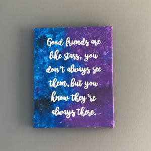 Canvas Painting - 11”x14” - Friends Galaxy
