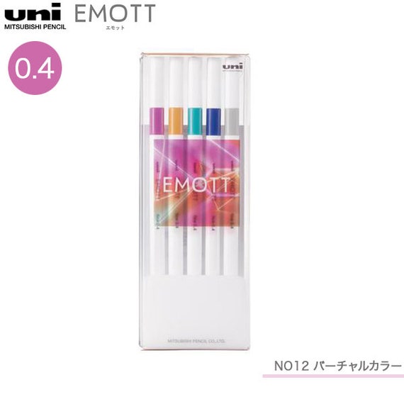 Uni EMOTT Sign Pen - 0.4 mm - 10 Color Set - No.2